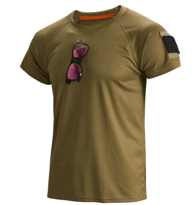 Men’s Quick-Dry Summer T-Shirt – O-Neck Lapel Pullover (M–4XL)